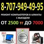 Ремонт компьютеров и ноутбуков в Алматы выездом на дом тел:87079494995