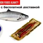 Продаем морепродукты и семгу норвегия с бесплатной доставкой по Алматы