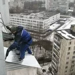 Монтаж скатных балконных козырьков,  ремонт кровли в Алматы 