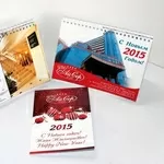 Дизайн и печать календаря,  плаката для компании на новый год,  праздник,  корпоратив или день рождения.