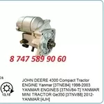 Стартер Yanmar 3tne78,  3tne84 124520-77012