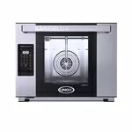  Печь конвекционная UNOX XEFT-04HS-ELDV серии BakerLux Shop.Pro. 220 В Количество уровней	4 Расстояние между уровнями	75 мм Тип и размер гастроемкостей и противней	уменьшенный,  460x330 мм Управление	электронное Температурный режим	от 30 до 260 °С Пароувла