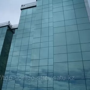 Окна,  спайдерное и структурное остекленение,  перегородки и витражи