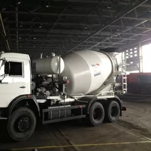 Бетоносмеситель КАМАЗ СБ 581462Z 6 куб.м,  привод от шасси