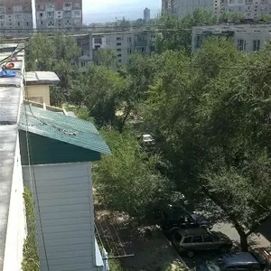 Ремонт балконного козырька в Алматы с установкой козырька в Алматы