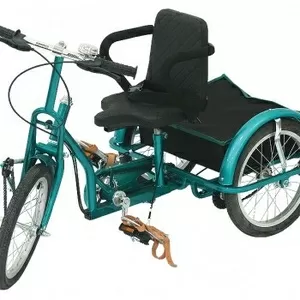 Велосипед реабилитационный для ребенка-инвалида с ДЦП с сиденьем-кресл