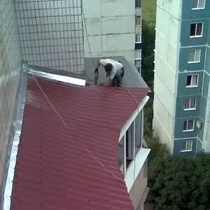 Ремонт балконного козырькаи и установка в Алматы 328 98 20