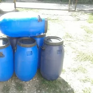 Качественные пластиковые бочки 60 л для воды и другой пищи в Алматы