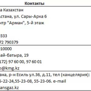 Продам базу данных конт.данных богатейших организаций Казахстана