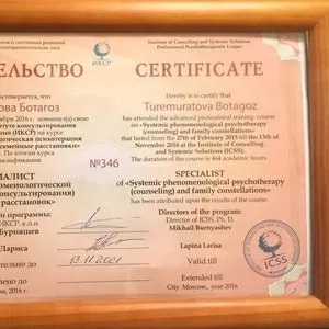 Системно-феноменологический психотерапевт и семейный расстановщик