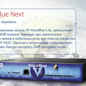 GSM-шлюз 2N VoiceBlue Next на 4sim-карты 