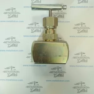 Клапан запорный игольчатый высокого давления (аналог 15с67бк)