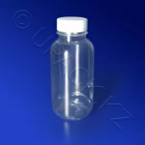 Бутылка PET круглая прозрачная с крышкой большое горлышко/ОПТ/цена за 