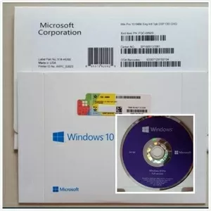 Microsoft Windows 10 professional oem (32/64bit)