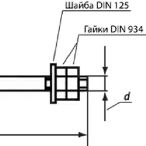 Анкерный болт тип 1 исполнение 1