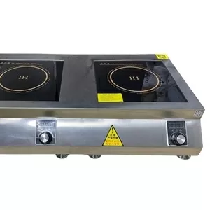 Плита индукционная электрическая настольная Вок,  мощность 5+5 кВт Плит