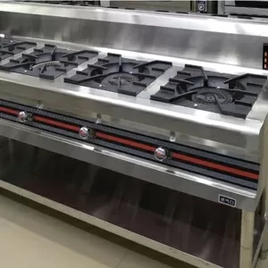 Газовая плита производственная 4 конфорочная - для баров,  кафе,  рестор