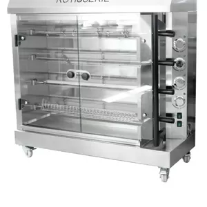 Гриль для кур на 4 вертела KJL-4E Характеристики Мощность: 8 кВт Габар