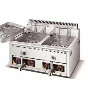 Фритюрница для фри и курицы. 12+12 литров газовый Модель: DBH-12LW Емк