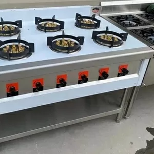 Газовая плита производственная  6 конфорочная - для баров,  кафе,  ресто
