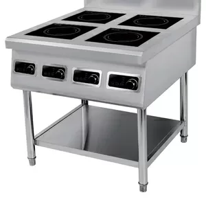 Индукционная плита четырехконфорочная профессиональная. Обновленная мо