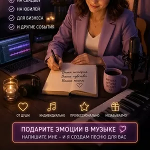 Песня на заказ — подарок,  который запомнится навсегда! 