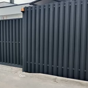 Откатные консольные ворота,  автоматика