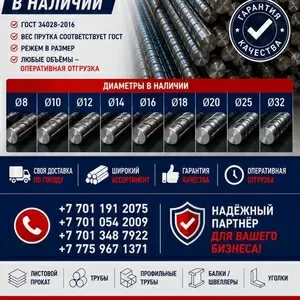 Арматура,  швеллер,  уголок,  трубы,  лист,  оцинкованный рулон
