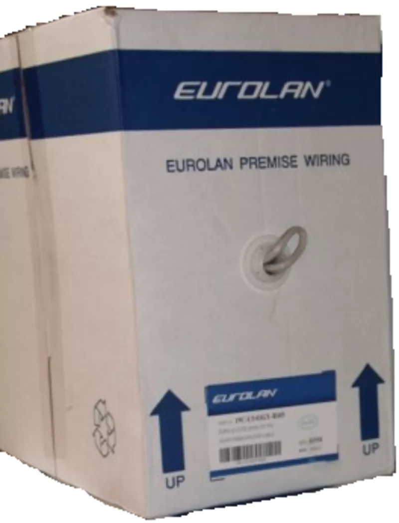  Сетевой кабель EUROLAN 5е UTP  4 пары,  коробка 305 м