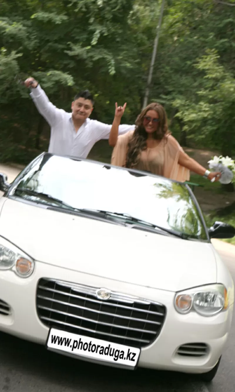 Свадебная фото видео съемка в Алматы.   Аренда лимузина, белого кабриолета .LOVE STORY.тамада 8