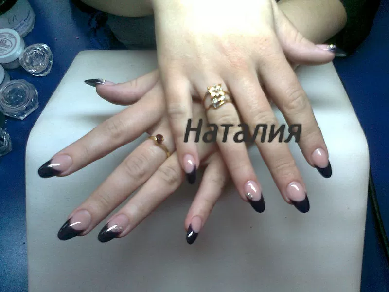 Наращивание ногтей, маникюр, педикюр, биогель, холодная парафинотерапия г.Алматы 2