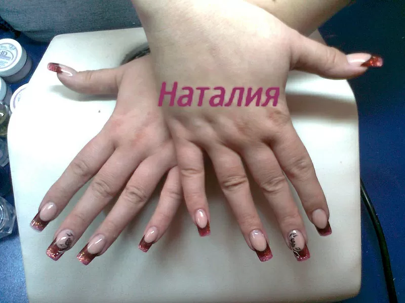 Наращивание ногтей, маникюр, педикюр, биогель, холодная парафинотерапия г.Алматы 3