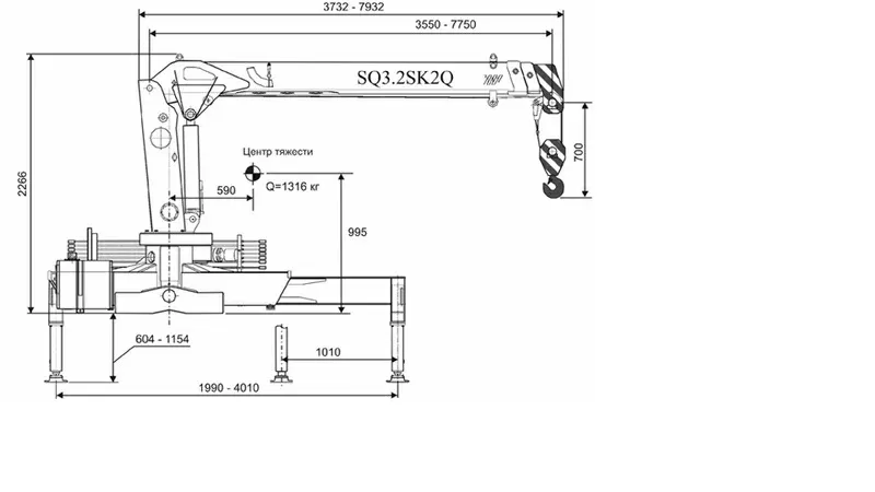 Крано-манипуляторные установки XCMG  от 3, 2тн до 8 тонн