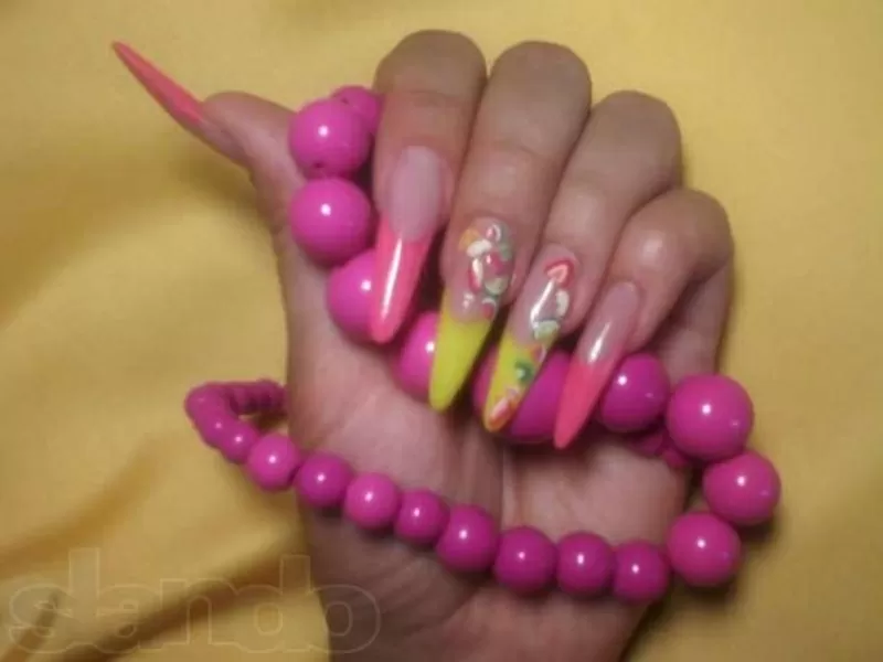 наращивание ногтей на дому.алматы