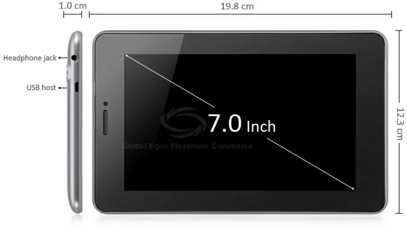Планшет ViewSonic ViewPad 7D Dual SIM GSM 2G/WCDMA 3G,  GPS,  A-TV