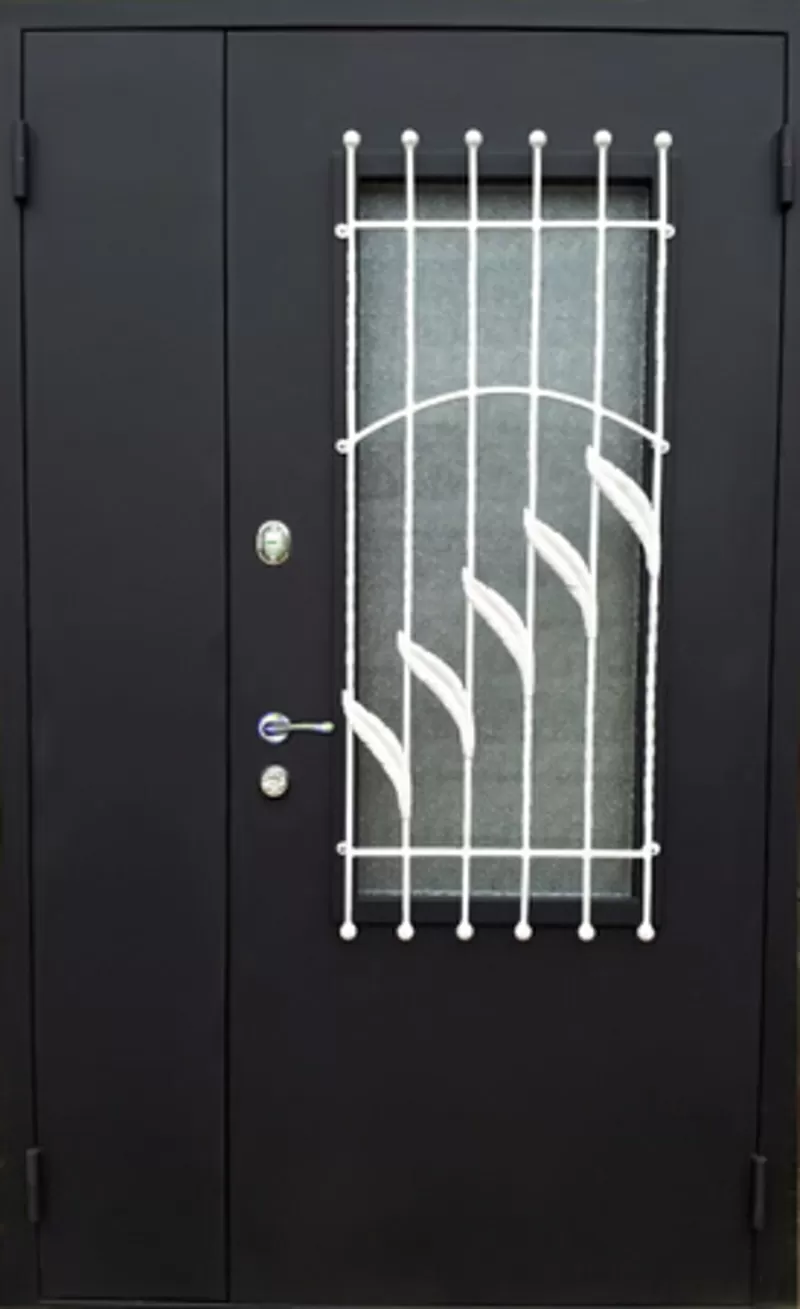 Входные  металлические  двери,   утепленные,  с горячим полимерным покрытием.      2