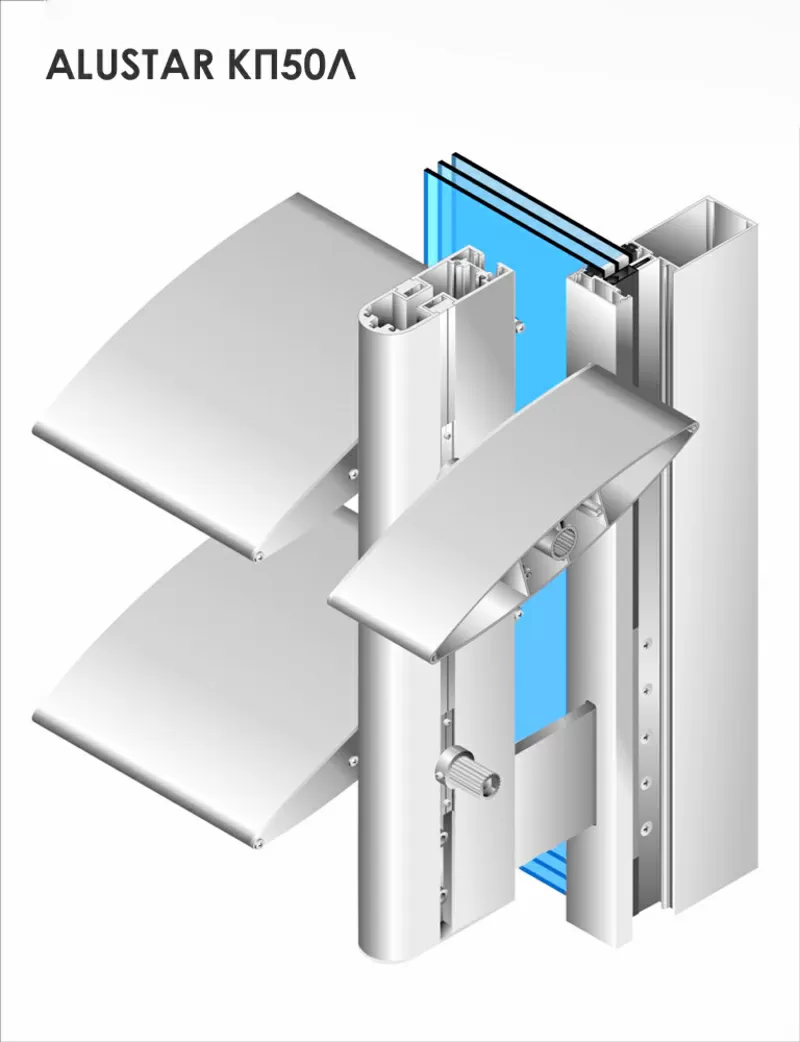 АЛЮМИНИЕВЫЙ ПРОФИЛЬ ДЛЯ СИСТЕМ  СОЛНЦЕЗАЩИТНЫХ  ЛАМЕЛЕЙ