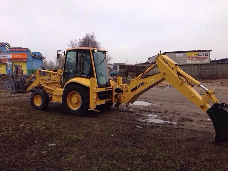 Komatsu WB93R2 Utility 2001 г в экскаватор-погрузчик 5