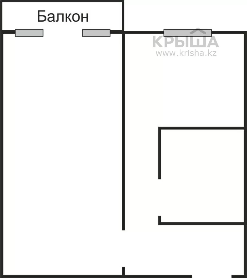 Квартира 1-комнатная за 64 000 $  Ауэзовский р-н,  мкр №9