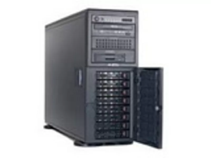 Двухпроцессорный сервер на базе  Intel Xeon и телекоммуникационны шкаф