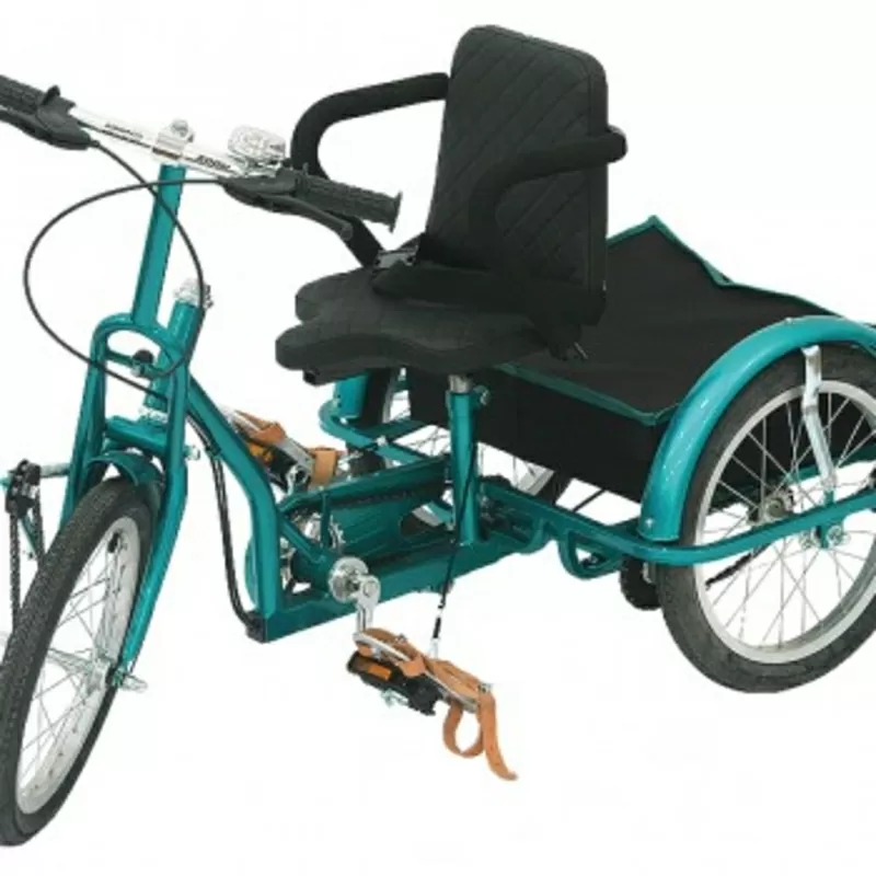 Велосипед реабилитационный для ребенка-инвалида с ДЦП с сиденьем-кресл