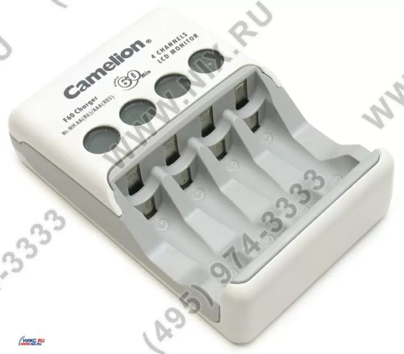 Зарядное уст-во Camelion F60 Charger BC-0802-0 (NiMh / NiCd,  AA / AAA,  2