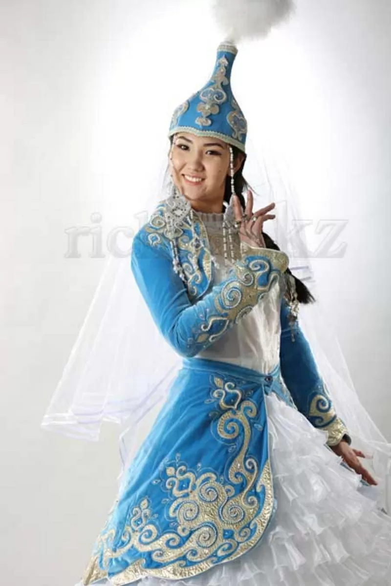 Казахские национальные платья для девочек в аренду 2