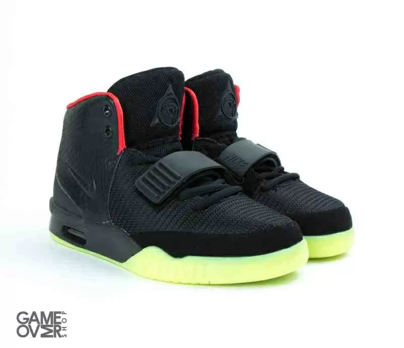 Nike Air Yeezy 2 Black/Pink 5