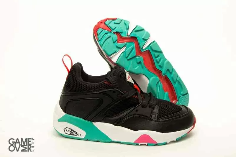 Puma Trinomic black/turquoise/red 6