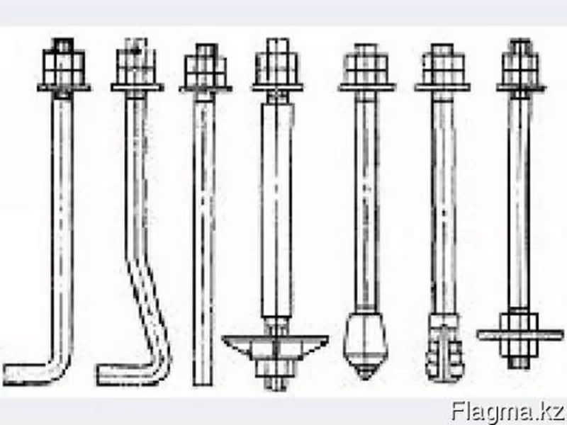 Болт фундаментный производим в Алматы  ГОСТ 24379.1