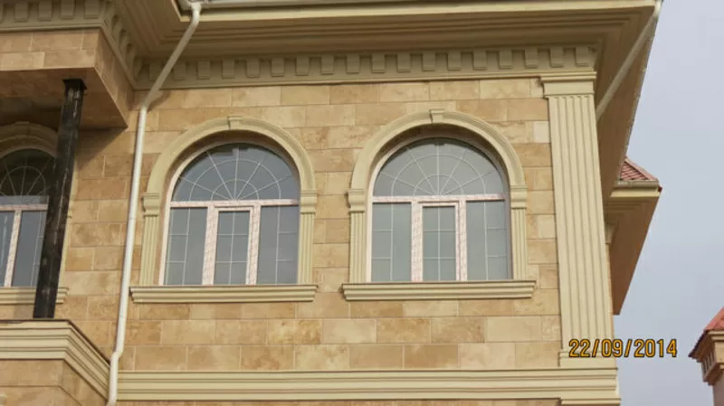 Монтаж травертина