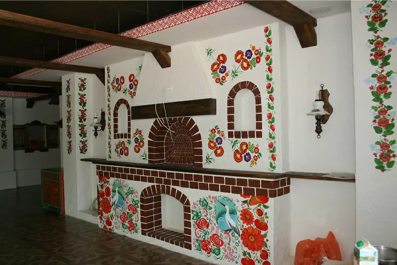 Роспись стен Барельефы декоративная штукатурка, леонардо, шелк, внутрянняя отделка 4