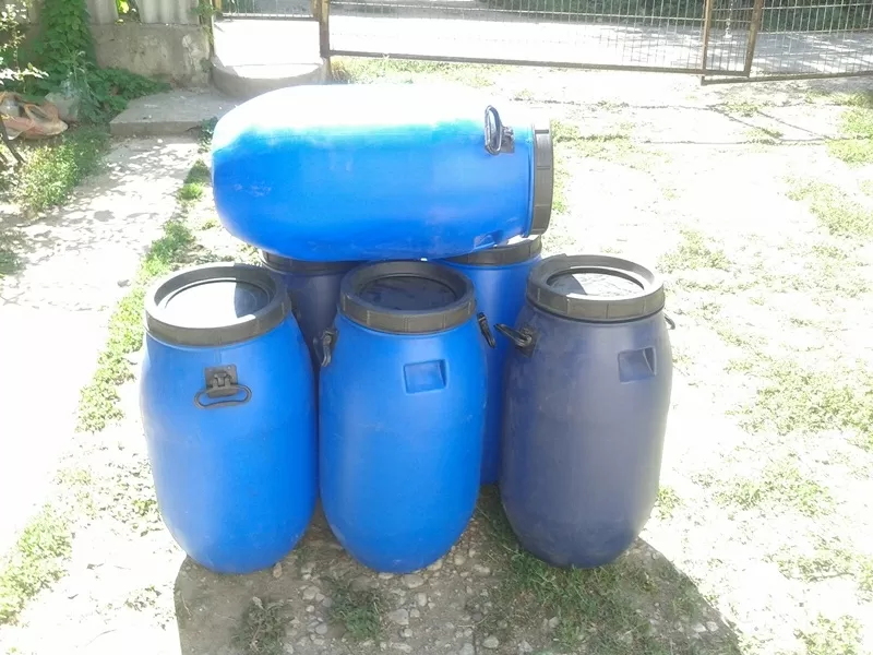 Качественные пластиковые бочки 60 л для воды и другой пищи в Алматы