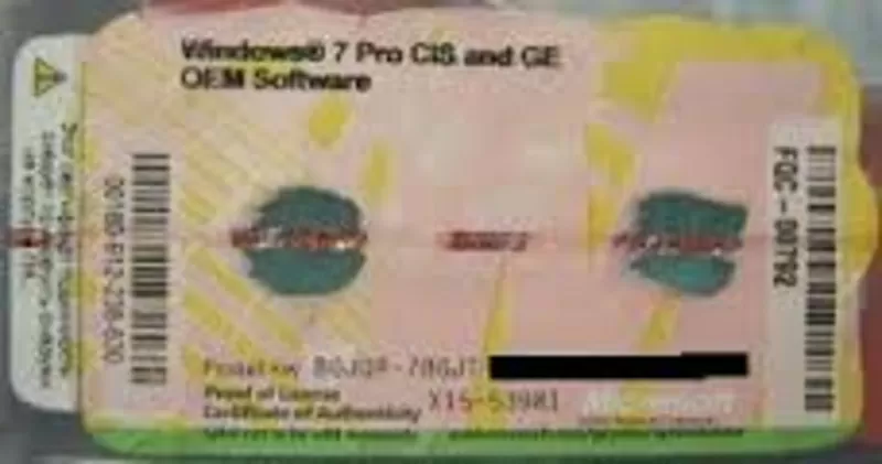 Windows 7 Professional Oem 32 64 Bit Russian 